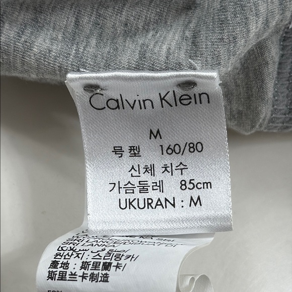 CALVIN KLEIN Modern Cotton Unlined Bralette Heather Grey Size Medium - Picture 3 of 6